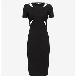 Jonathan Simkhai midi dress with hex cut out